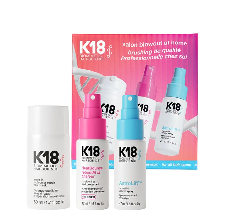 K18 BIOMIMETIC HAIRSCIENCE
salon blowout at home